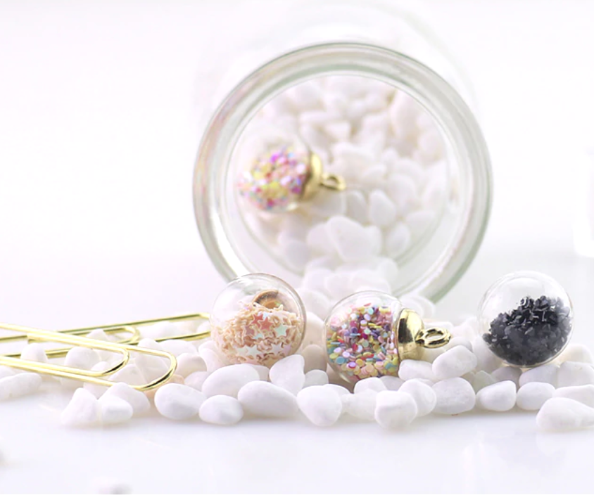 Glass Ball Paper Clips