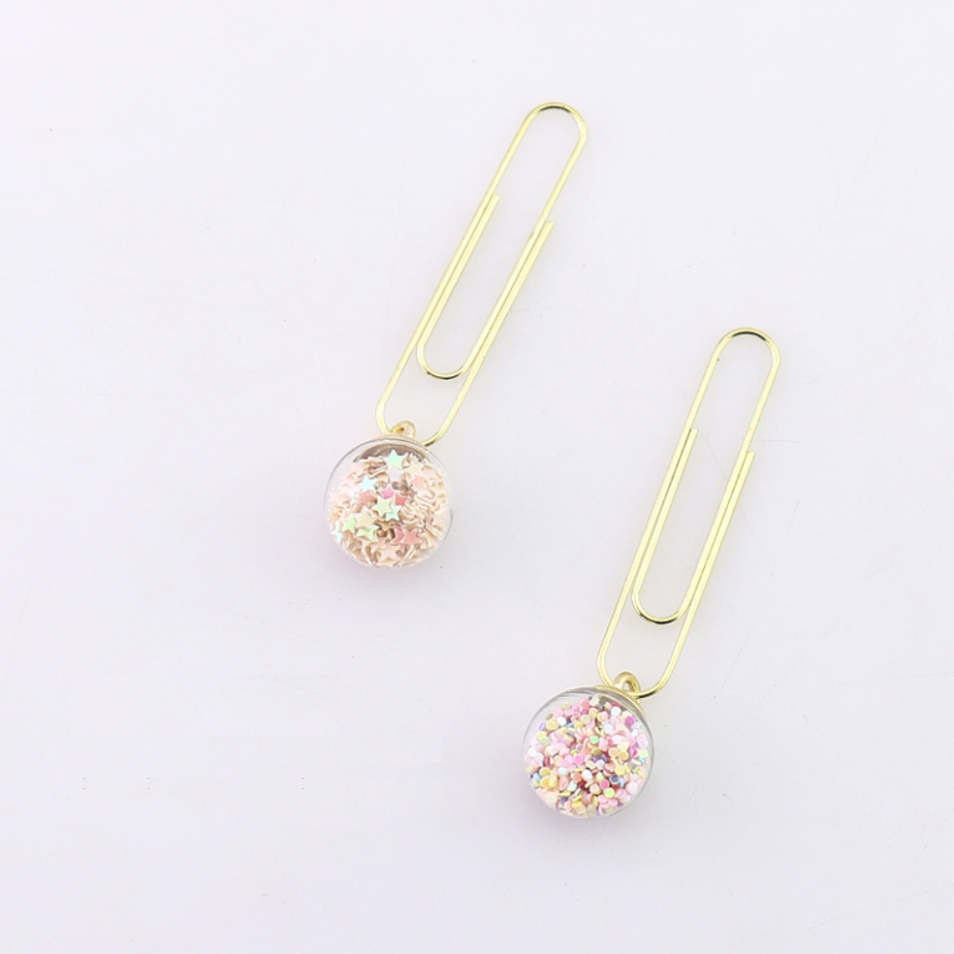 Glass Ball Paper Clips