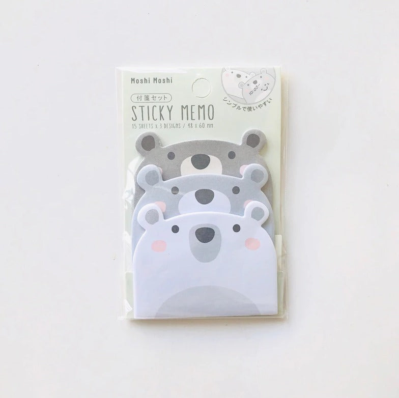 Kawaii Animal Sticky Notes