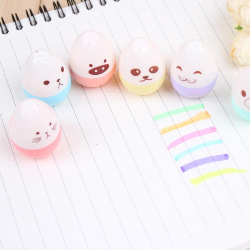 Cute Kawaii Mini Highlighters, 6 Pcs Kawaii Highlighter