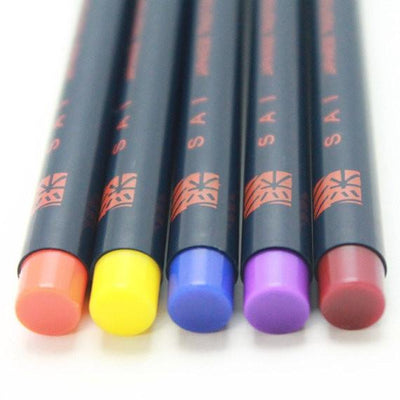 Akashiya Sai Watercolor Brush Pen - 5 Autumn Color Set