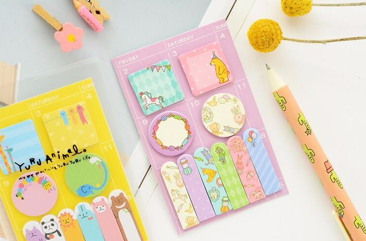 Animal Party Sticky Memo Set