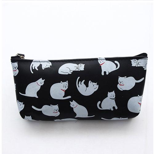 Cat Print Pencil Case