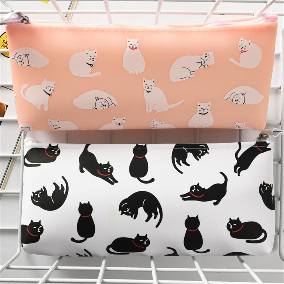 Cat Print Pencil Case