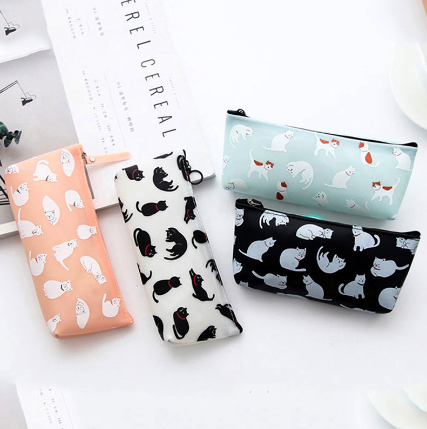 Cat Print Pencil Case