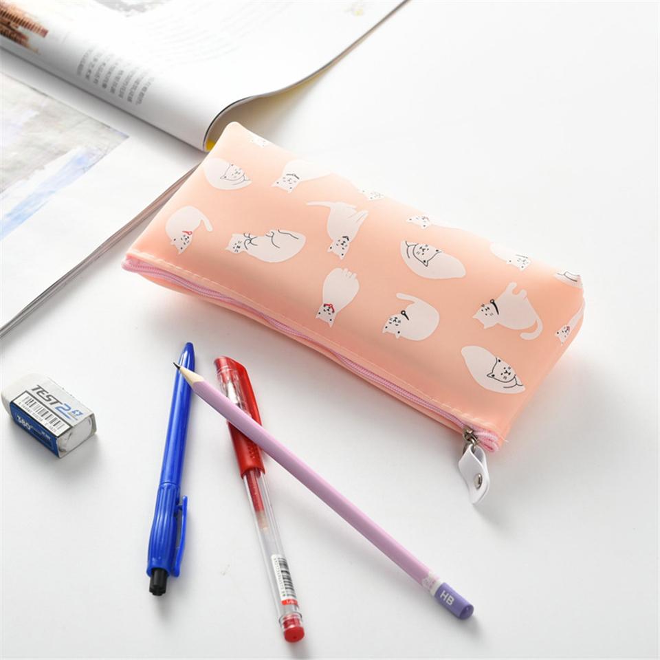 Cat Print Pencil Case