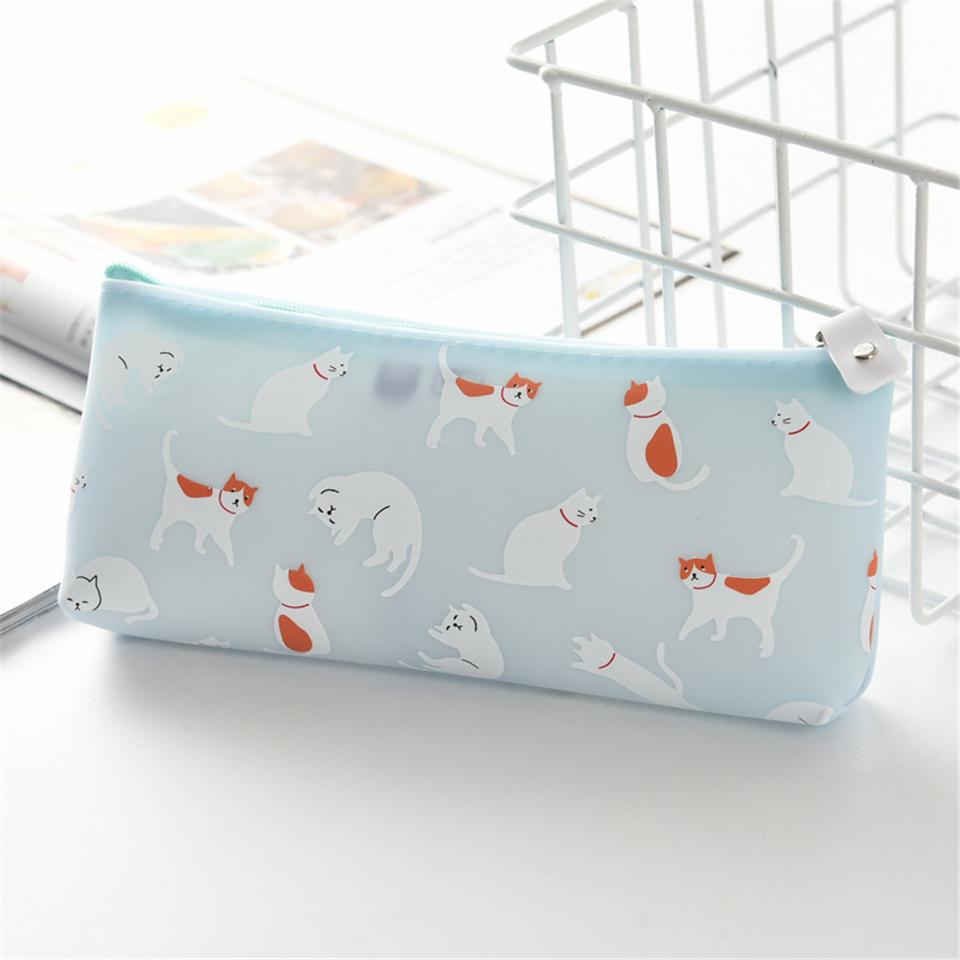 Cat Print Pencil Case