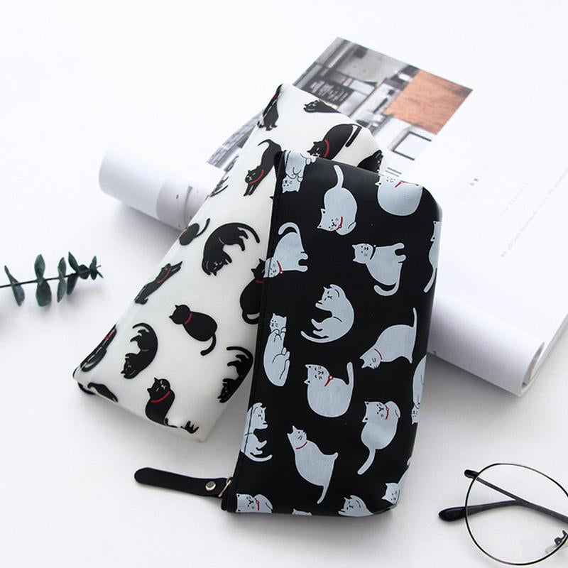 Cat Print Pencil Case