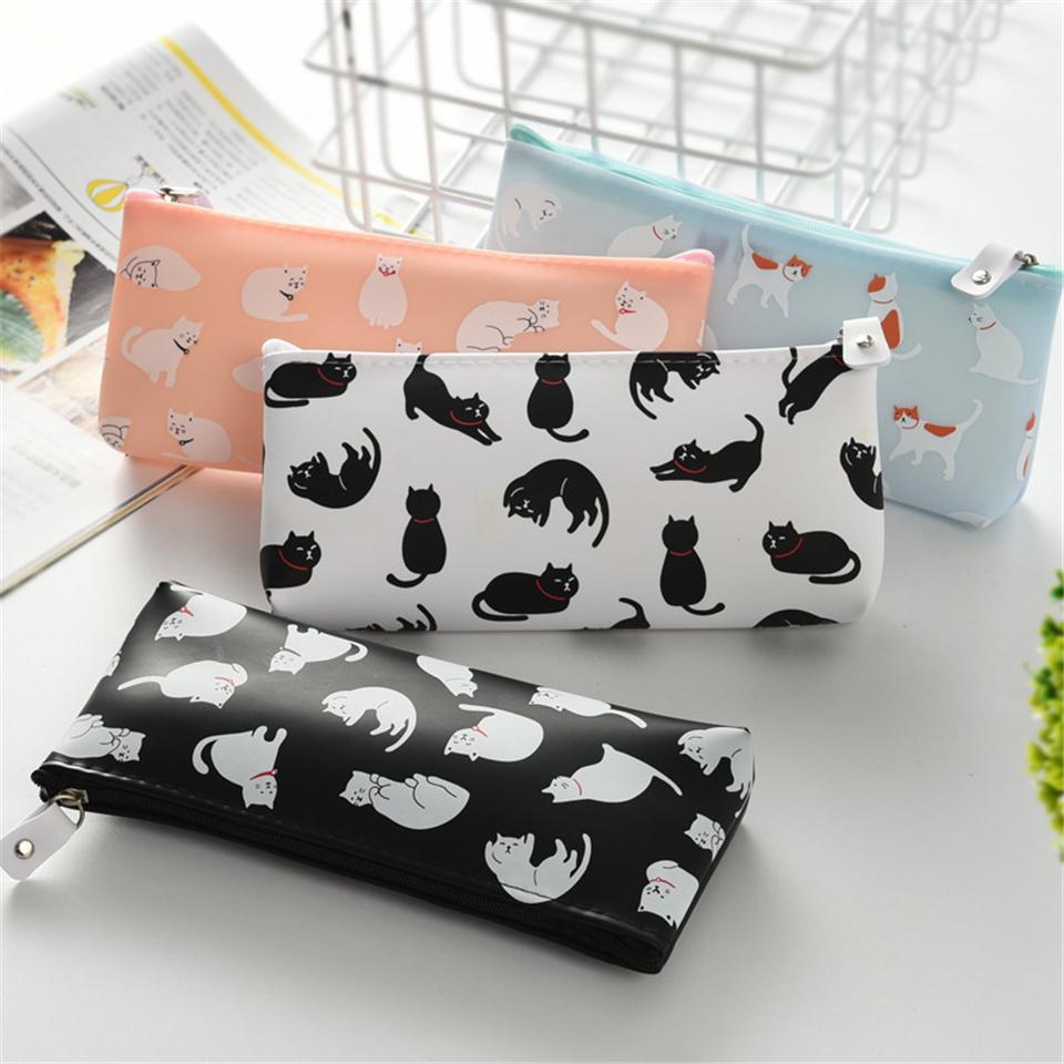 Cat Print Pencil Case