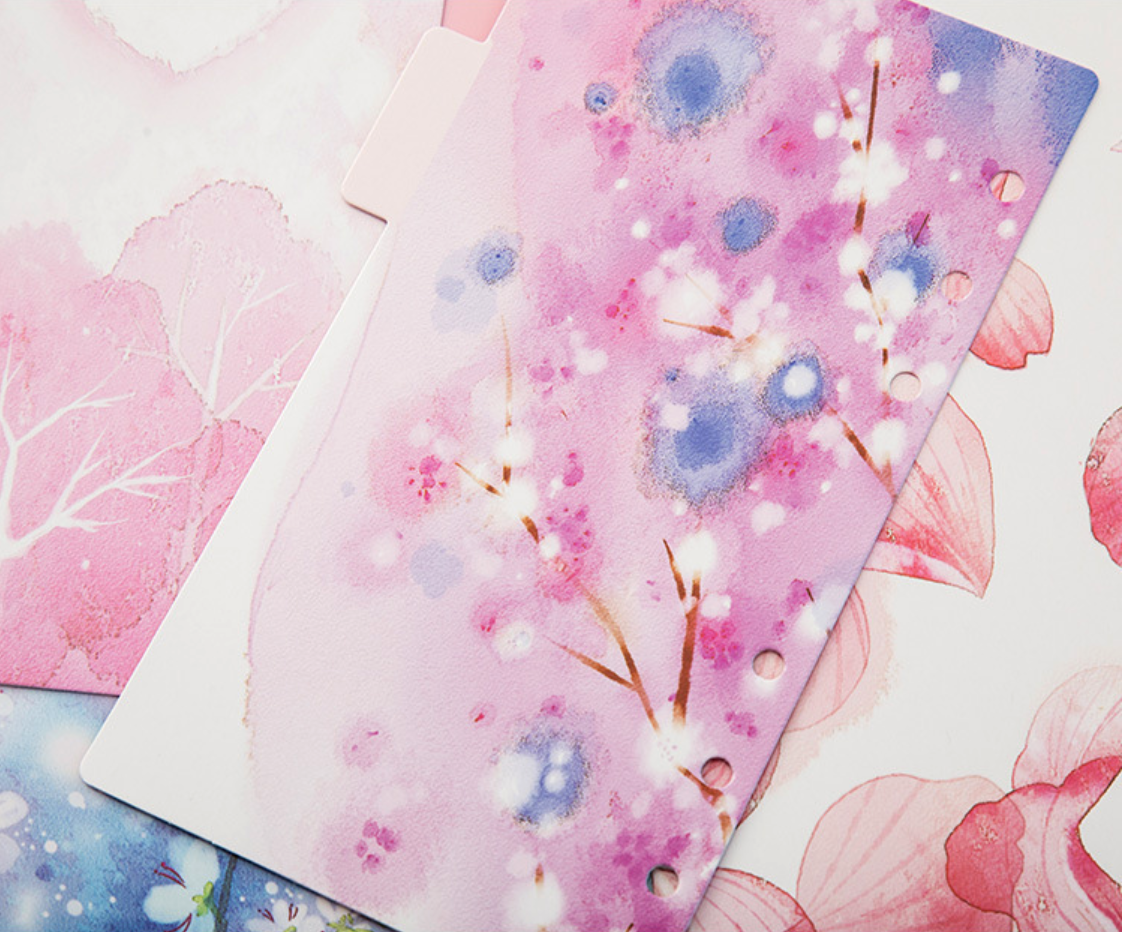 Cherry Blossom Planner Dividers