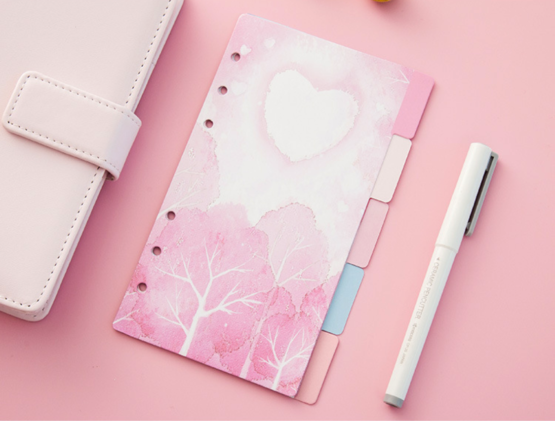 Cherry Blossom Planner Dividers