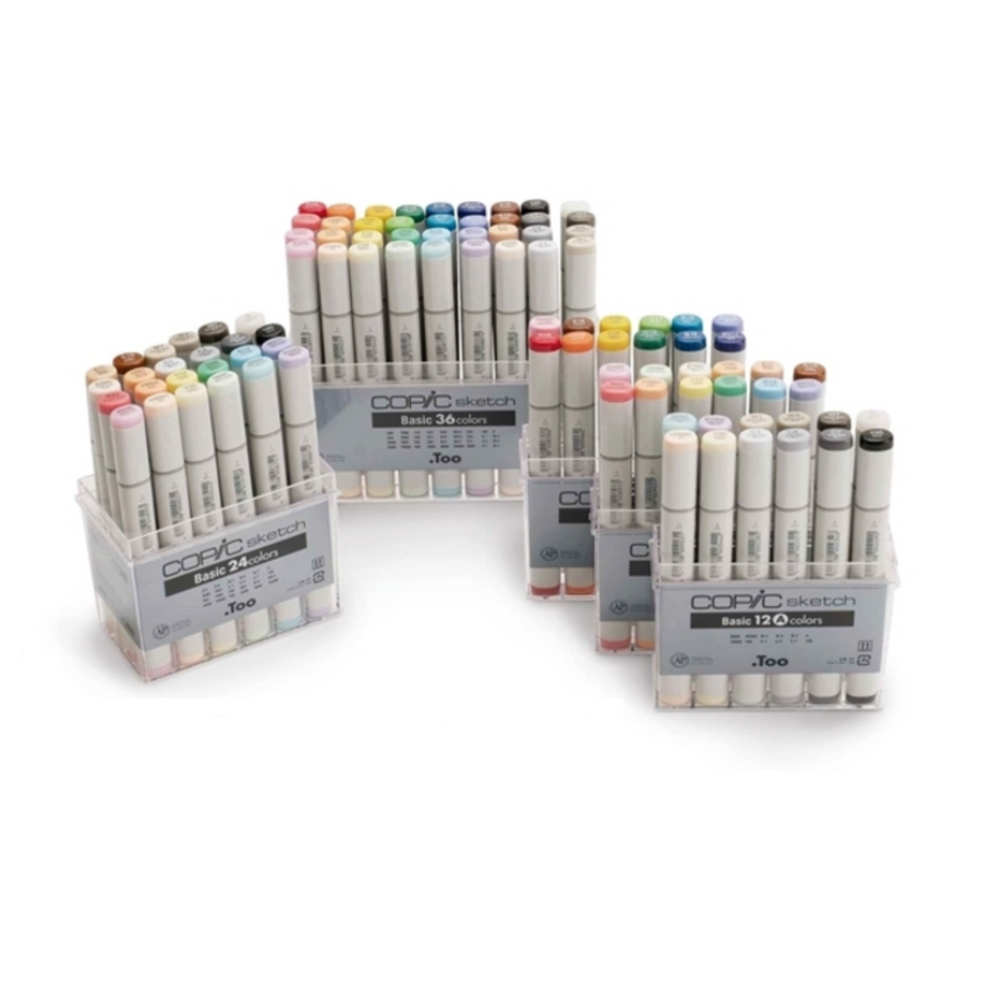 Copic Sketch Markers - Basic 12 Colors Set A