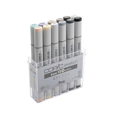 Copic Sketch Markers - Basic 12 Colors Set A