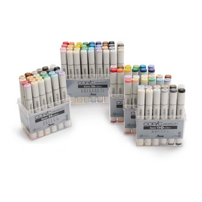 Copic Sketch Markers - Basic 24 Colors Set