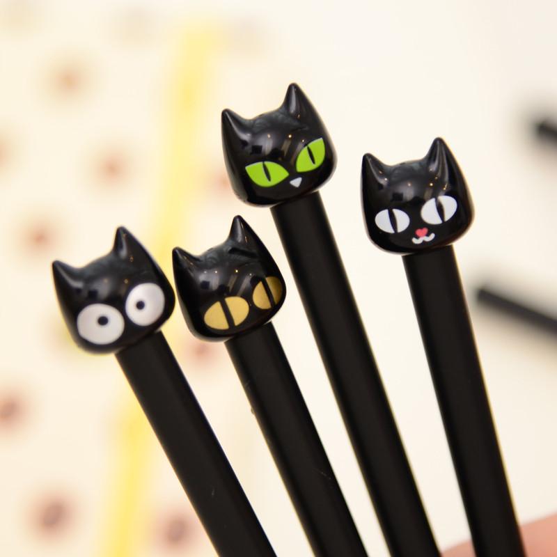 Black Cat Gel Ink Pen - Japanese Kawaii Pen Shop - Cutsy World