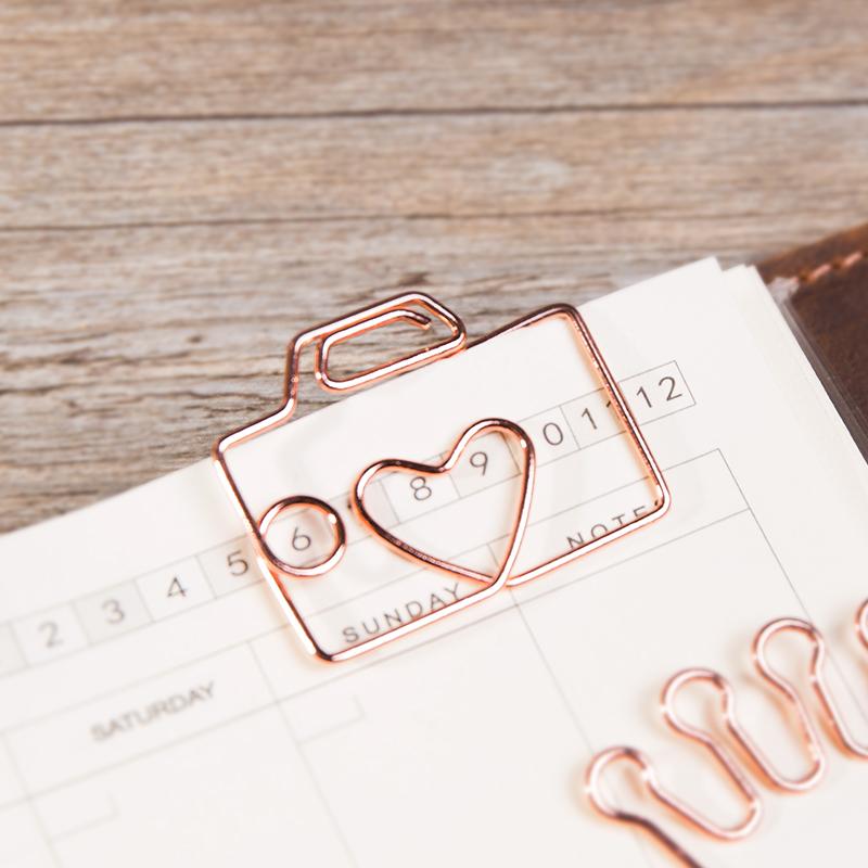 Rose Gold Paper Clip Set