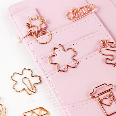 Rose Gold Paper Clip Set