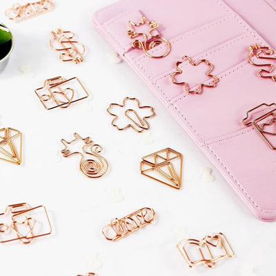 Rose Gold Paper Clip Set