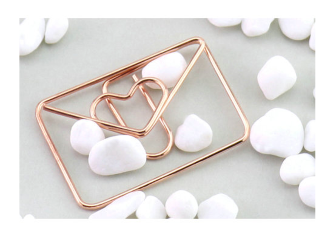 Rose Gold Paper Clip Set