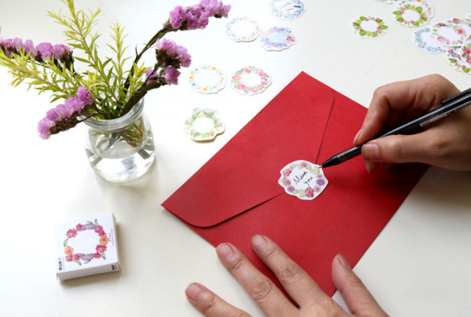 Summer Flower Wreath Stickers