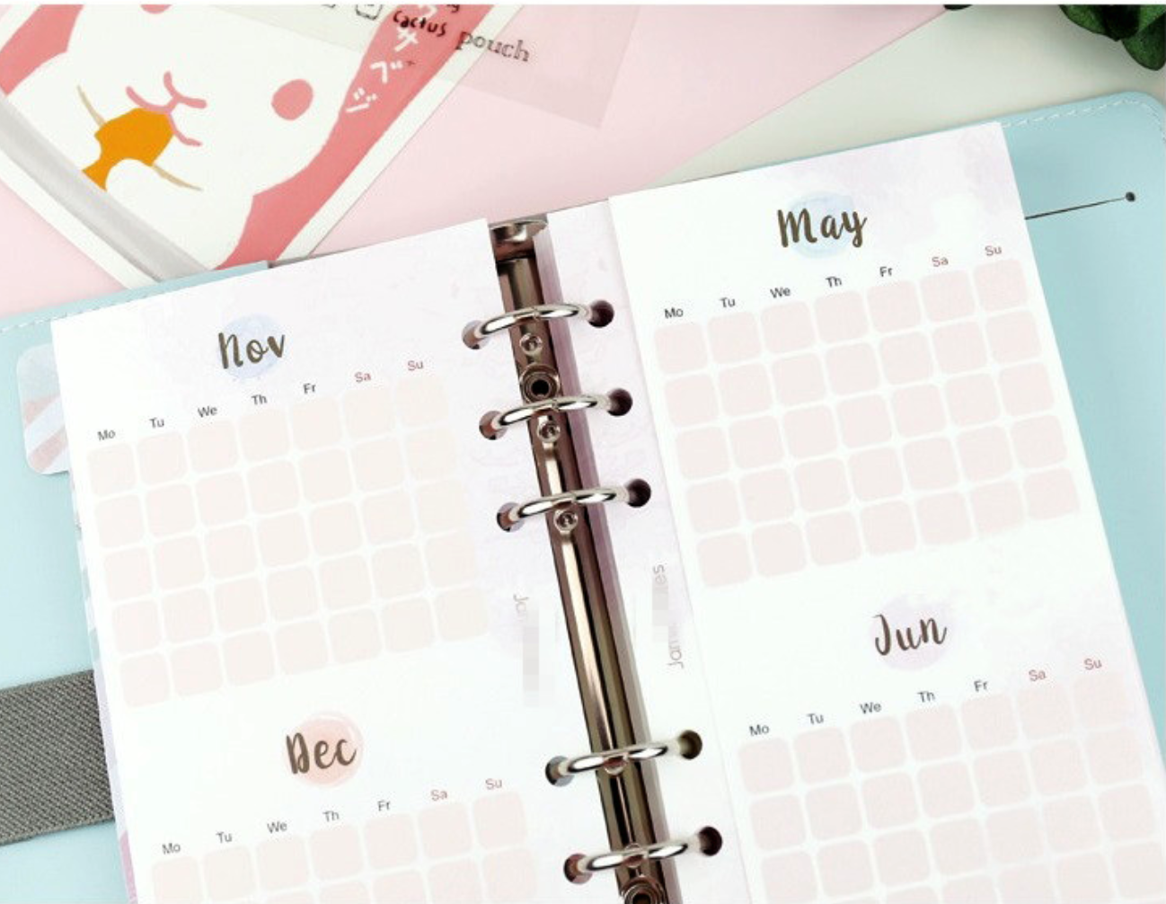 Foldable Monthly Planner Inserts