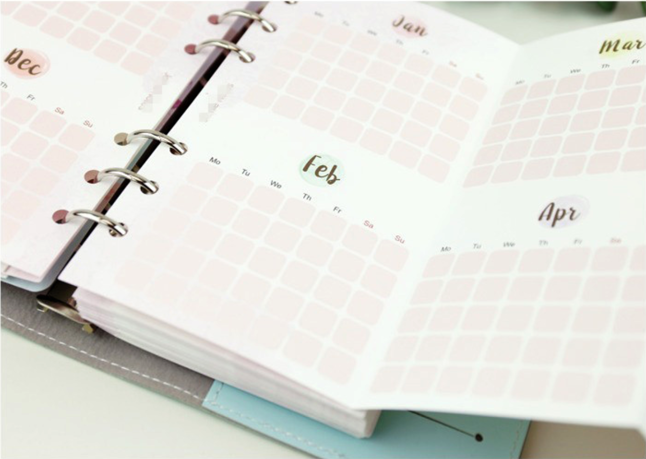 Foldable Monthly Planner Inserts