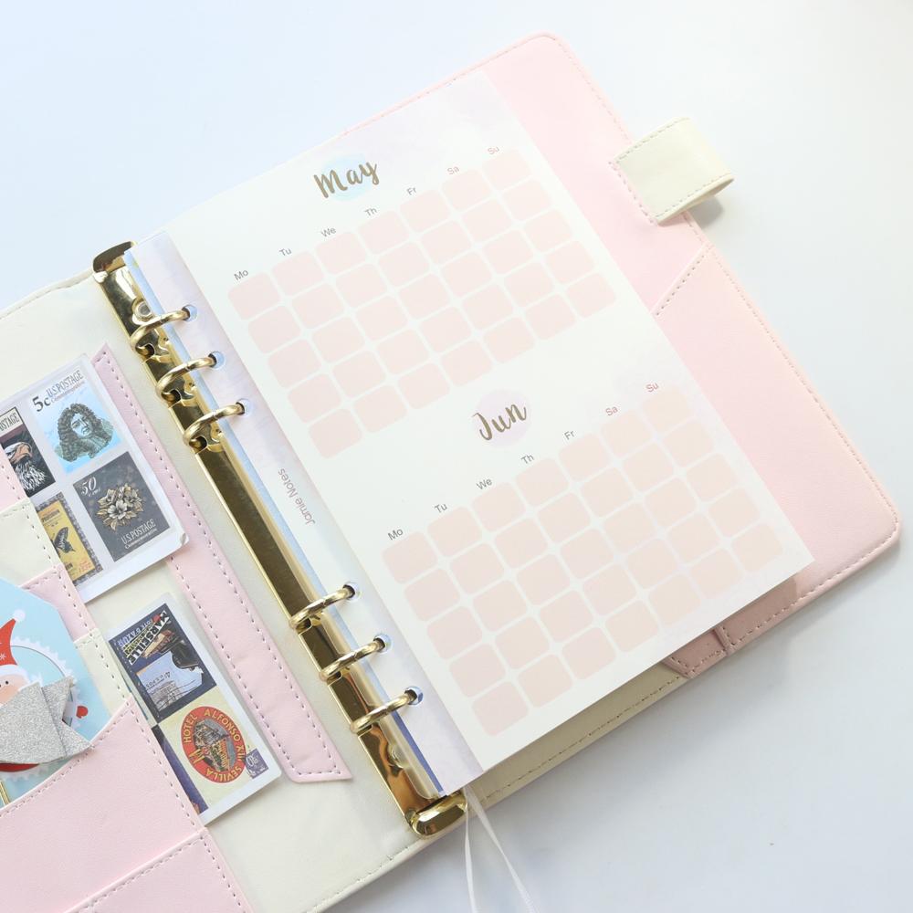 Foldable Monthly Planner Inserts