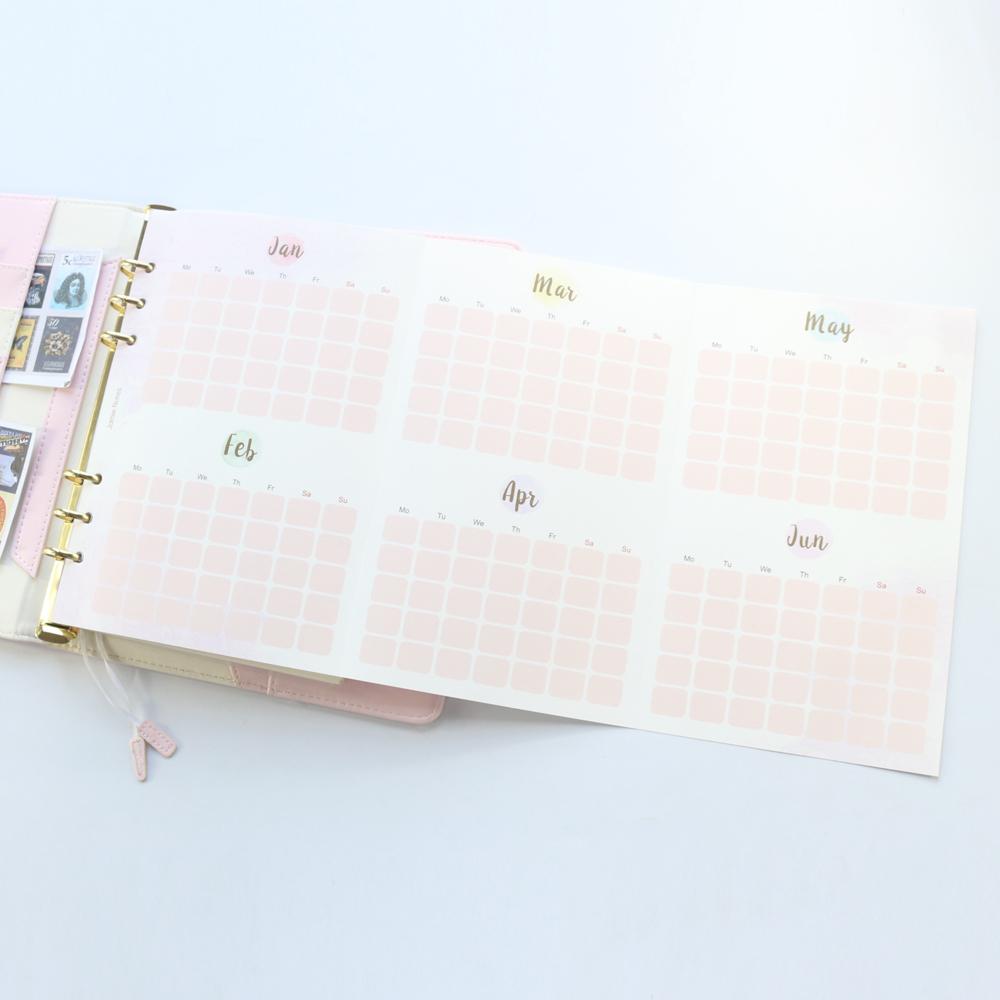 Foldable Monthly Planner Inserts