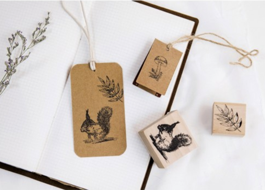 Forest Life Wooden Stamp