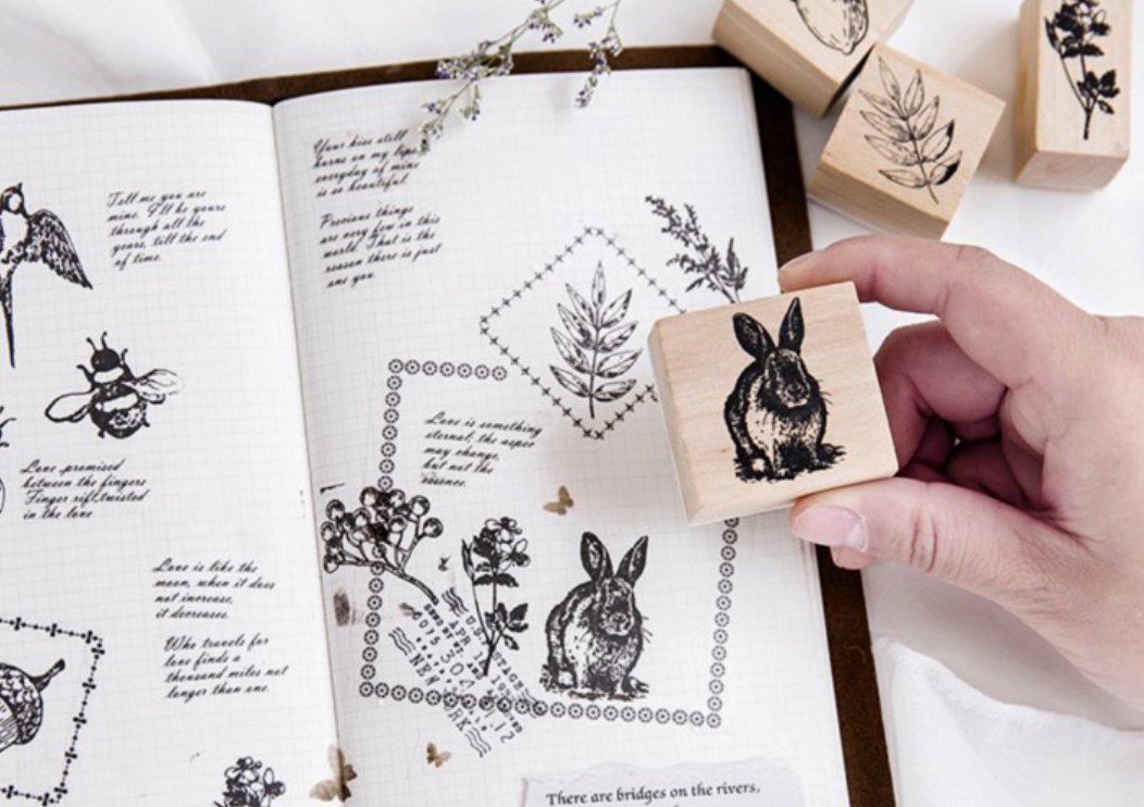 Forest Life Wooden Stamp