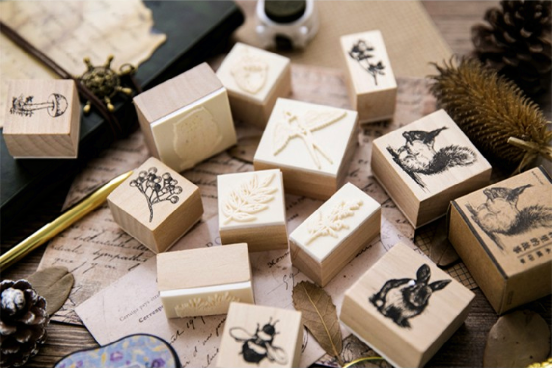 Forest Life Wooden Stamp