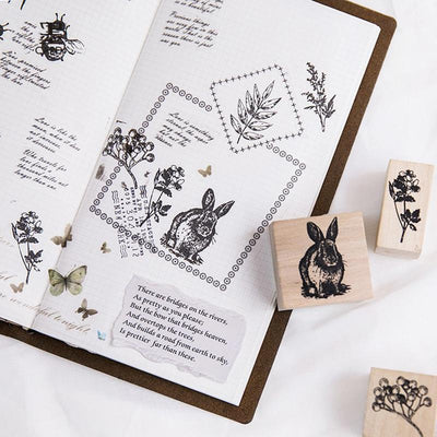 Forest Life Wooden Stamp