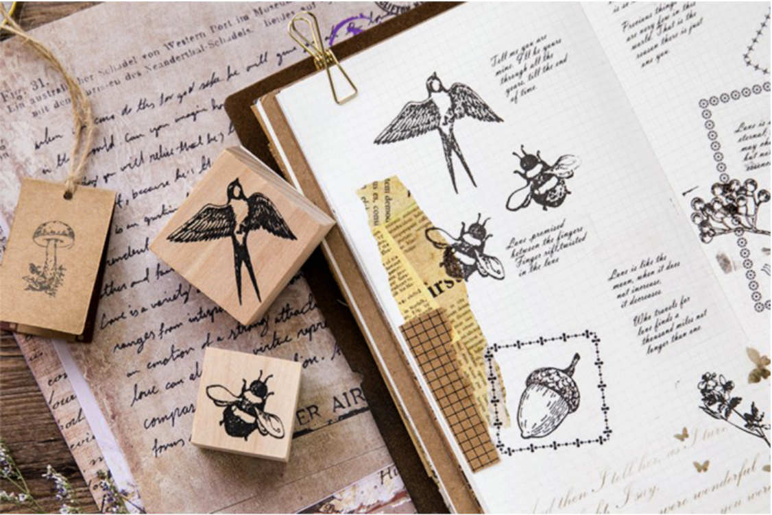 Forest Life Wooden Stamp