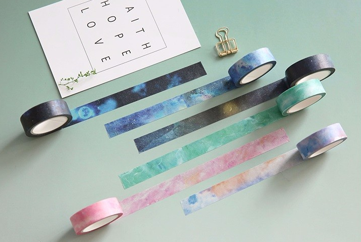 Galaxy Masking Tape 7-pack