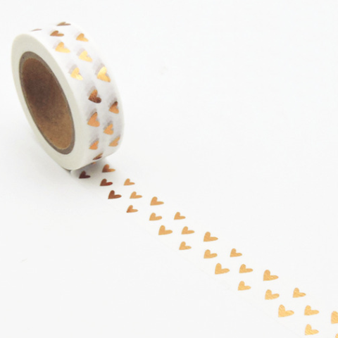 Golden Hearts Washi Tape