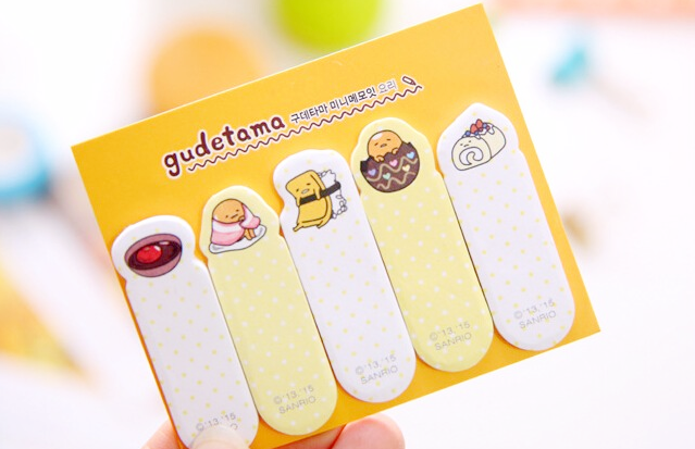 Gudetama Index Sticky Notes