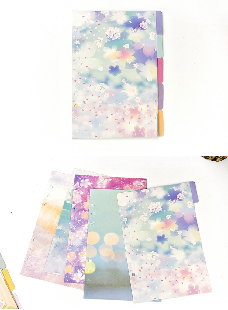 Floral Notebook Dividers