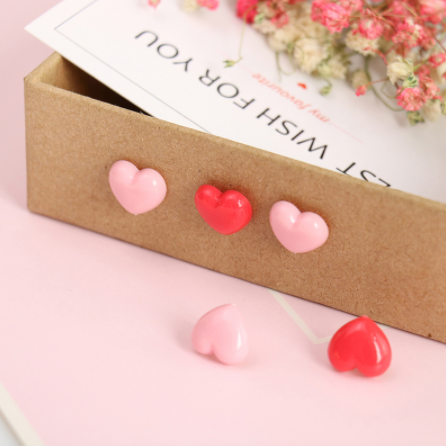 Heart Shaped Push Pins (50 Pcs)