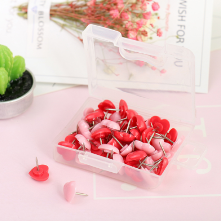 Heart Shaped Push Pins (50 Pcs)