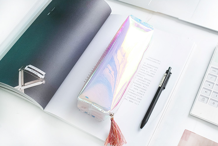 Rainbows & Unicorns Holographic Pencil Case