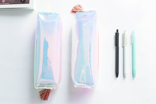 Rainbows & Unicorns Holographic Pencil Case