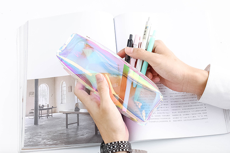 Don't Touch Me Holographic Pencil Case - Japanese Kawaii Pen Shop - Cutsy  World