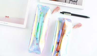 Rainbows & Unicorns Holographic Pencil Case