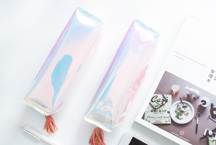 Rainbows & Unicorns Holographic Pencil Case