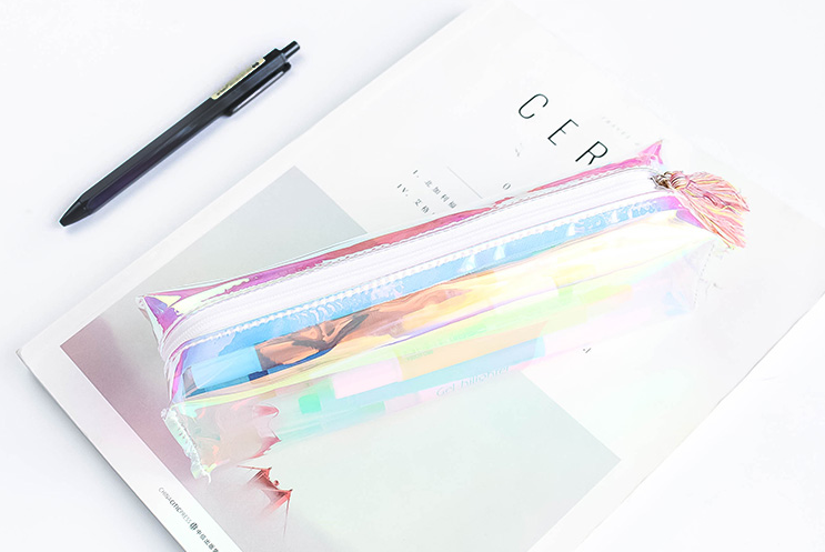 Rainbows & Unicorns Holographic Pencil Case