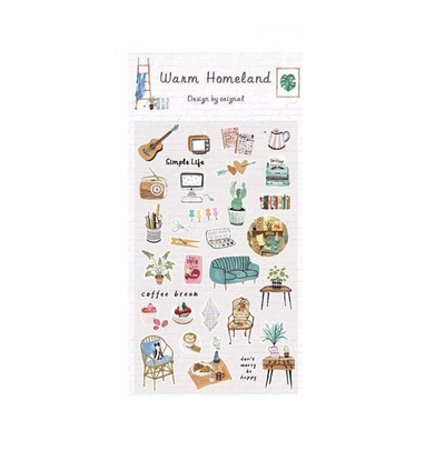 Home Sweet Home Paper Stickers (6 types)