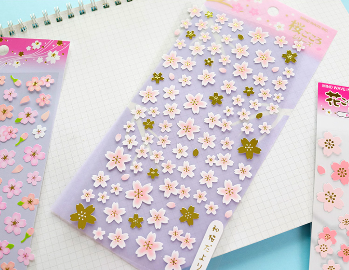 Japanese Sakura Cherry Blossom Stickers