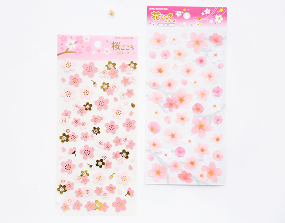 Japanese Sakura Cherry Blossom Stickers