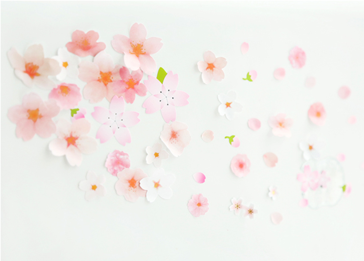 Japanese Sakura Cherry Blossom Stickers