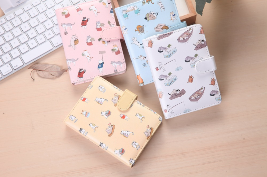 Kawaii Cat Leather Notebook